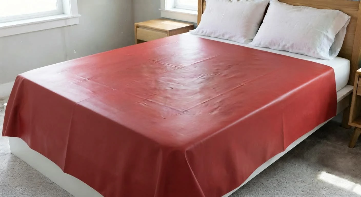 Drap vinyle rouge/red 200x230cm